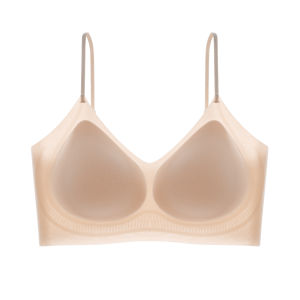 Miiow | Cat Woman Backless Bra Womens Gathered Small Chest Appears Large Reduces Side Breast Flat Chest Strapless Bra Summer Thin Strap