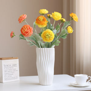 Đạo Cụ Hoa Phong Cách Pháp Bằng Vải Nhung Trang Trí Phòng Khách Bàn Ăn Hoa Nhựa Cao Cấp Chống Thấm Nước Thủ Công Nửa Thủ Công