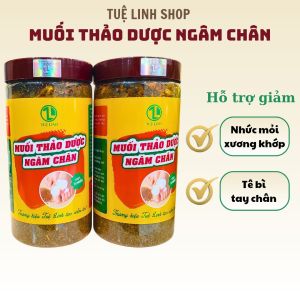 Muối thảo dược ngâm chân Tuệ Linh hũ lớn 1kg tặng 10ml tinh dầu tràm – Chăm sóc đôi chân mỗi ngày tại nhà