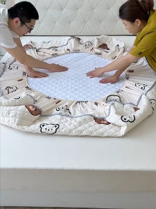 【现货速发】youmi Printed Bedsheet Cartoon Bed Cover Fitted Sheet 印花床单｜床笠｜床罩｜Cadar Kartun Sarung Tilam Cadar Tilam Kapas Single/Queen/King