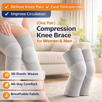 【One Pair】Compression Outdoor Knee Guard / Knee Sleeve / Guard Brace Protective Pad Wrap Sports Support Exercise / Comfortable Arthritis Pain Relief Elastic Knee Support Gym Sport Basketball Running Leg Protector