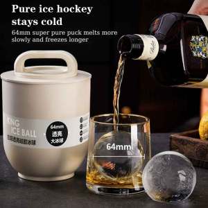 แม่พิมพ์ซิลิโคนถาดน้ำแข็งก้อนทรงกลมทะเลทรายอุปกรณ์เสริมบาร์ในครัวค็อกเทล