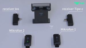 TNW A21 PRO: Mikrofon Magnetik & Portable Wireless untuk Youtuber, Facebook, Vlog & Live Streaming