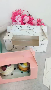 ZOEY มาใหม่.. กล่องของขวัญ กล่องขนมหน้าใส กระดาษสวยพิมพ์-สีพื้น ใส่ขนม ใส่คุกกี้ คัพเค้ก