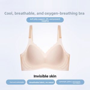 JIFANPAUL | Thin Summer Breathable Seamless Back Wireless Soft Support Small Chest Push-up Bra