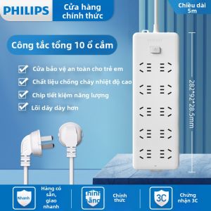 Philips | Ổ Cắm Điện Đa Năng Kéo Dài Có Dây Có USB 