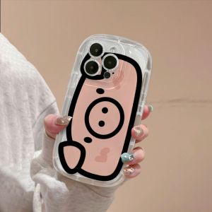 Compatible with iPhone case 14 Pro Max 11 13 Cute piggy and frog casing 12 15 XR X Xs Max shockproof anti-drop clear 7 8