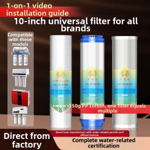 JINXIANQUAN | High-end Meltdown PP Cotton Coconut Shell Activated Carbon UDF Compressed Carbon CTO Water Filter Cartridge 10inch