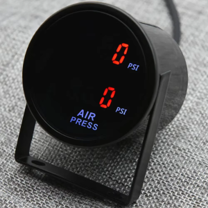 RYSJM | Đồng Hồ Đo Áp Suất Khí Nén Kỹ Thuật Số 52mm 290 PSI Bar Đèn LED Xanh Đỏ Đồng Hồ Đo Áp Suất Khí Kép Với Cảm Biến Điện Tử 1/8NPT Cho Tăng Áp Xe Hơi