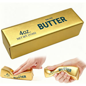 Hot Toys | New Soft Slow Rebound Butter Stick Realistic Silicone Squeeze Stress Relief Gadget Desk Office Accessory Funny Anti-Anxiety Gift