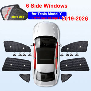 For Tesla Model Y Juniper 2026 2019-2025 Thick Sunshade Side Window Sun Shade Front Windshield Blind Shading UV Protection Cover