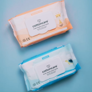 Cottoncare™ Baby Powder Plant-Based Water Wipes 100% Biodegradable Scented