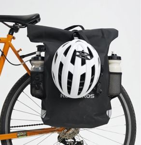 ROCKBROS กระเป๋าท้ายจักรยานปรับได้13.5 18L ขนาดใหญ่ Cpacity ใช้งานคู่ถุงชั้นวางของขี่จักรยานกันน้ำปล่อยเร็วส่วนหลังจักรยานเสือหมอบ MTB กระเป๋าเดินทางกระเป๋าเป้กระเป๋าเดินทาง