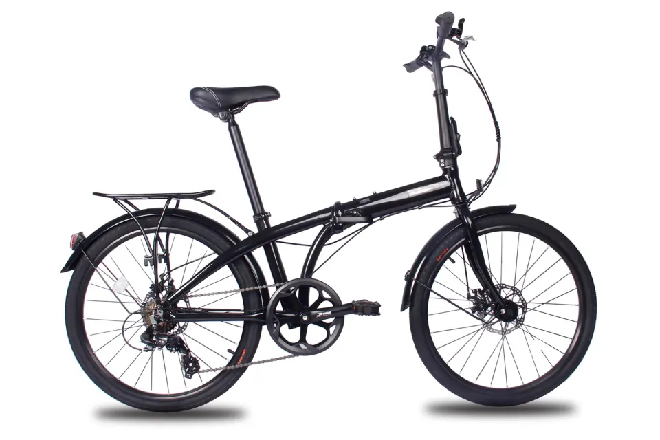 Portable Lightweight 24 inch Aluminum Foldable Bicycle 7 Speeds