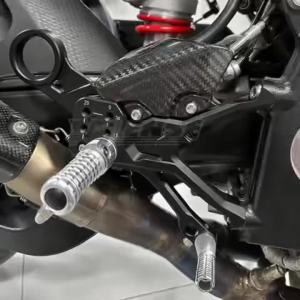 Motorcycle Carbon Adjustable Footrests Rearset Rear Footpeg Foot Rests Accessory For S1000RR M1000RR S1000 RR M1000 RR 2023-2025