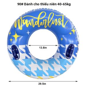 Rooxin | Phao Bơi Hơi Rooxin Dành Cho Người Lớn Phao Nổi Hồ Bơi Đồ Dùng Thể Thao Dưới Nước Mùa Hè Thiết Kế Hình Tròn Cho Sự Vui Chơi Và Thư Giãn