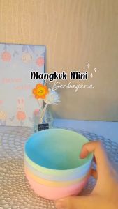MANGKOK SUP Sehat Kecil Diameter 11cm Tinggi 5Cm Bahan Jerami Gandum WHEAT STRAW BOWL MANGKUK MAKAN PLASTIK WARNA WARNI Pastel SOUVENIR PLASTIK MINI BULAT