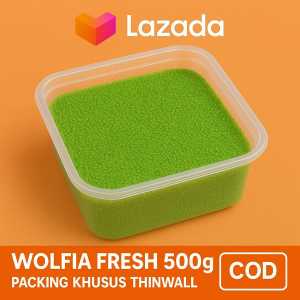 Wolffia Segar Fresh 500g Super Padat Pakan Organik Akuatik Packing Thinwall