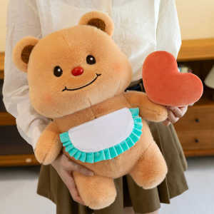 Recordable Butter Bear Plush Toy Cute Doll Creative Gift for Girlfriend Womens Day Friend Bear Stuffed Animal PP Cotton Filled
