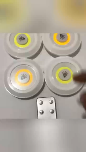 One control multi-light Super Bright COB LED Night Light - Adjustable Wireless Remote Energy-Saving Stick-On. Ideal for Kitchen Cabinets Bathrooms Dormitories All-Season Use Lampu Mala 小夜灯