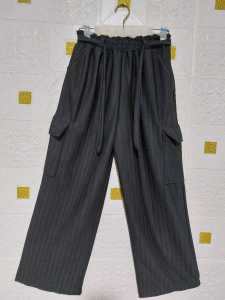 celana wanita kulot knit cargo jumbo