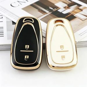 2 Buttons TPU Remote Car Key Shell Fob for Chevrolet Cruze Malibu Camaro Equinox Auto Smart Key Fob Protector Cover Accessories