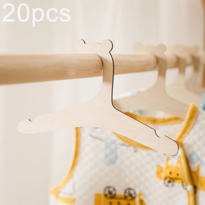 Household Wooden Kids Hangers Rack Toddler Clothes Hangers Cute Bear Baby Room Nursery Closet Hanger Decoration Hanger Holder