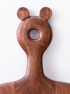 Antibacterial Anti-Mold Black Walnut Wood Cutting Board Rectangular Kitchen Tool for Steak Fruit Bread Nordic Style Handmade