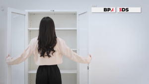 Big Plan Lemari Arsip Swing Door Kaca 2 Pintu | Lemari Besi Kaca 90x40x185 cm