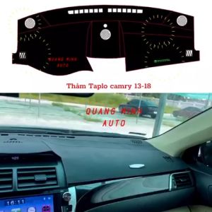 Thảm Taplo Ô Tô Thảm Taplo Da Pu Nappa Toyota Camry 2013 - 2018 Được Thiết Kế 3D Ghép Nối