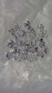 [FREE SHIP] Crocs Jibbitz Sticker gắn dép họa tiết độc đáo dễ thương mạ kim loại - Có Nút Gắn