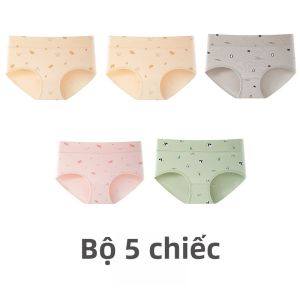 MiiOW | Quần lót tam giác cotton nguyên chất không để lại dấu vết cho nữ Quần lót kháng khuẩn thoải mái thoáng khí mùa xuân 2025