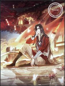 Tian Guan Ci Fu Full Diamond Painting Chinese Anime Heaven Officials Blessing Cross Stitch Embroidery Picture Mosaic Home Decor