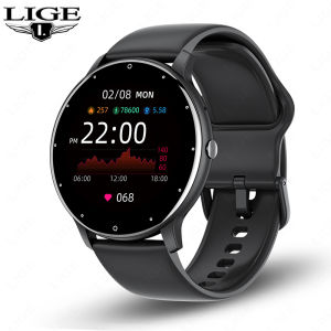 LIGE | Đồng Hồ Thông Minh Màn Hình Cảm Ứng Toàn Phần Dành Cho Nam Nữ Thiết Bị Theo Dõi Thể Dục Thể Thao Đo Nhịp Tim Đo SpO2 Chống Nước IP67 Tương Thích Với Android Và iOS
