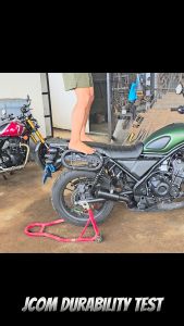 HONDA CL500 WITH J.COM HEAVY DUTY TOP BOX BRACKET AND SIDE PANNIER BRACKET