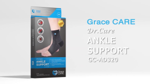 Đai hỗ trợ bảo vệ cổ chân thành phần có sợi than tre sợi nano red cao cấp Grace Care AD320