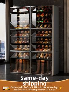 SHOUNADAREN | Multi-Layer Wall-Mountable Transparent Shoe Cabinet