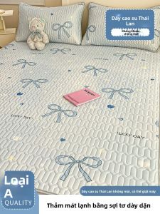 KAMONI | Bộ Đệm Mát Lạnh Latex & Lụa Băng Cho Ký Túc Xá Sinh Viên Có Thể Giặt Máy