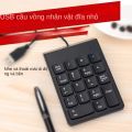 Bàn Phím Số Usb Có Dây Numpad Kỹ Thuật Số 19 Phím Mini Cho Máy Tính Xách Tay, Máy Tính Xách Tay, Máy Tính Bảng Có Đèn Báo Mặt Tấm Số, Tiêu Chuẩn Máy Tính Bàn Phím Số Có Dây. 