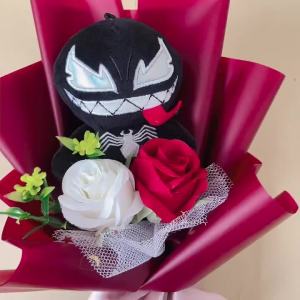 Potdemiel | Genuine Spider-Man The Hulk Captain America Iron Man Plush Dolls Creative Bouquets Christmas Birthday Gifts