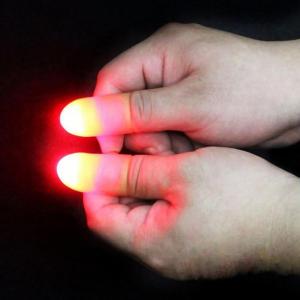 Magic Trick Props Led Flashing Fingers Thumb Finger Light Halloween Magic Trick Fingers Thumbs Party Toys for Child