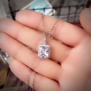 Huitan Radiant Shaped Women Pendant Necklace Versatile Simple Wedding Party Fashion Accessories Daily Charming Lady Jewelry