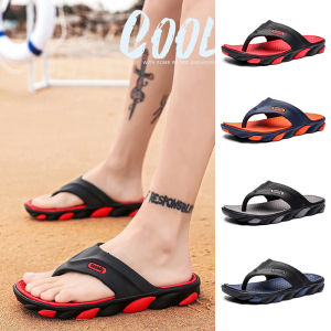 Slippers for men kasut selipar lelaki viral dewasa 2023 new style casual outdoor non-slip beach shoes indoor bathing bathroom house mens flip-flops