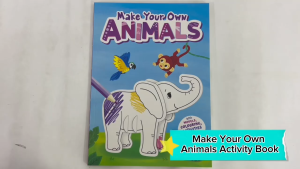 Make Your Own Animals Activity Book with Press Out Models Colouring & Fun Stickers For Kids