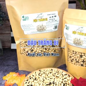 1KG Đậu Trắng Mắt Đen Sạch (Đậu Trắng Bi / Đậu Mắt Cua) Nấu Chè Nấu Ăn Làm Bánh Dinh dưỡng HANI FOOD