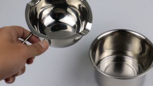 Panci Peleleh Coklat Plus Wadah 400ml Bahan Stainless Tebal