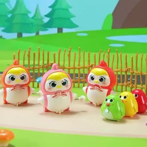 Bevavar Mainan Ayam NonBaterai  Ayam Berjalan Magnetik untuk Bayi 1-3 Tahun
