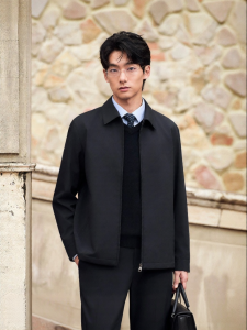 Mens Stylish Casual Turn-down Collar Jacket
