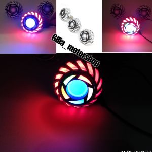 Lampu LED Projie Bulat Flash Lampu LED Belakang Bulat Projie Universal Motor