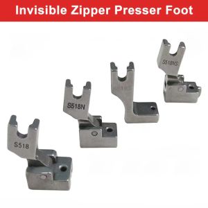 S518 S518N S518S S518NS Invisible Zipper Presser Foot For Industrial Lockstitch Sewing Machine JUKI BROTHER Sewing Accessories